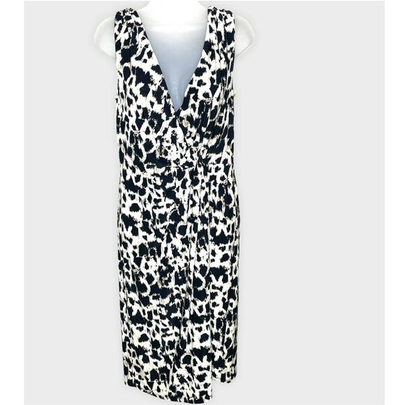 Lauren Ralph Lauren Dresses & Skirts - LAUREN RALPH LAUREN animal print leopard sleeveless v neck jersey dress size 8